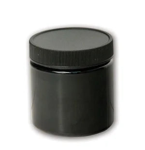 Black Opaque Wide-Mouth Plastic Container with Lid