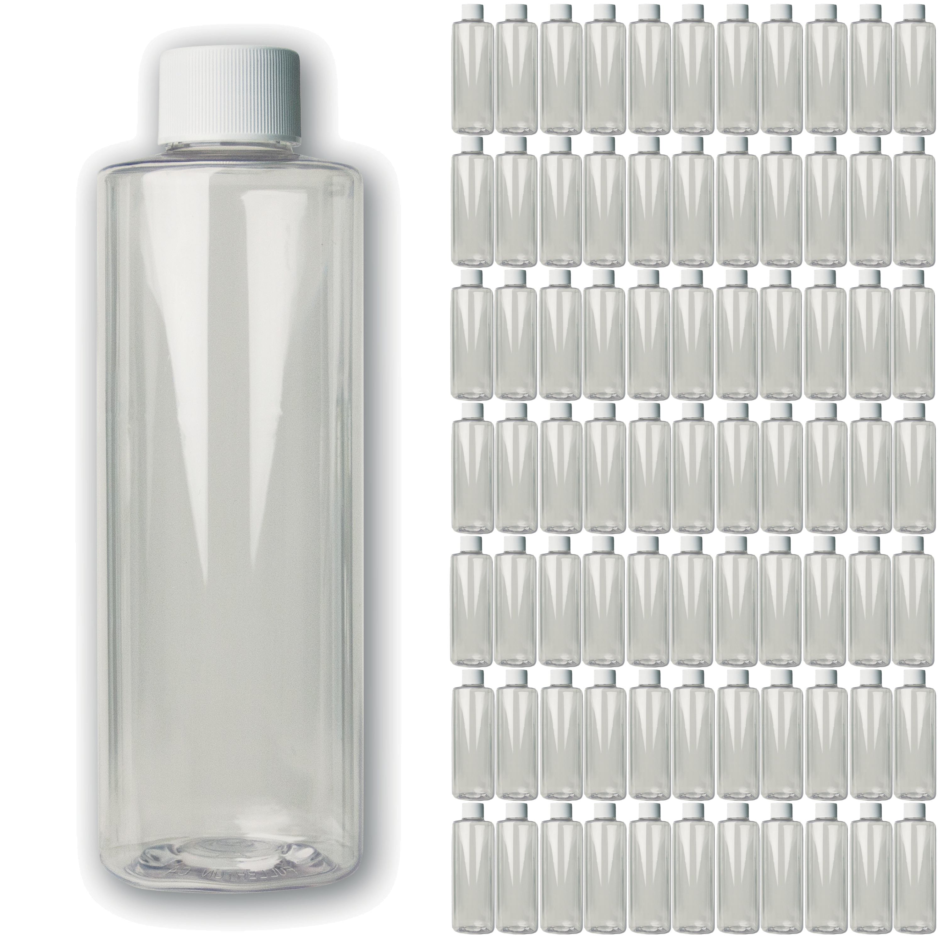 Box of 78 - 4 oz PET Bottles & Flat cap