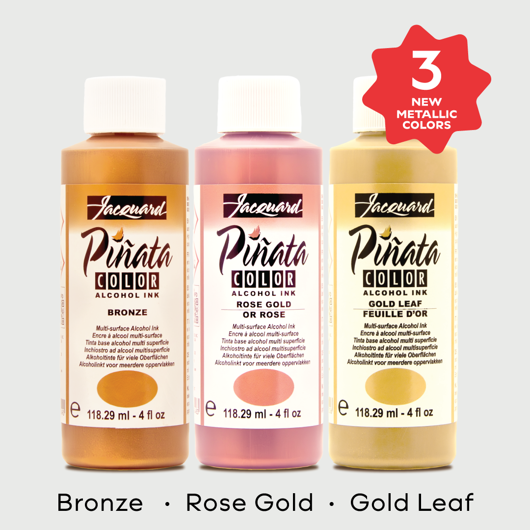 NEW Metallic Piñata Colors Bundle - 4 oz (Bronze, Rose Gold & Gold Leaf)