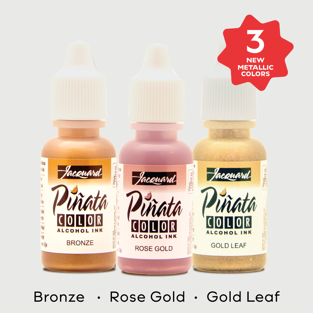 NEW Metallic Piñata Colors Bundle - 0.5 oz (Bronze, Rose Gold & Gold Leaf)