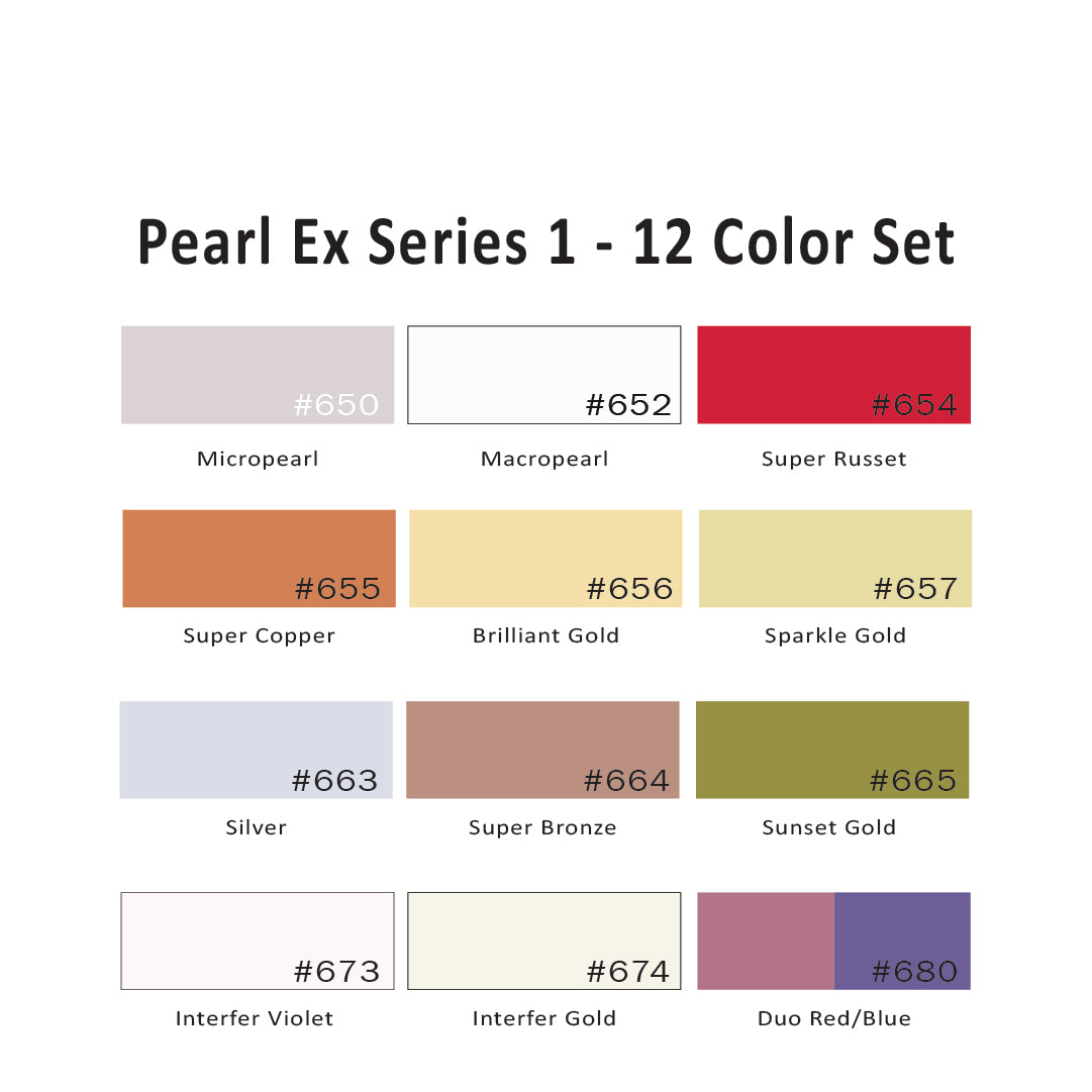 Pearl Ex Series 1 - 12 Color Set, 3 g