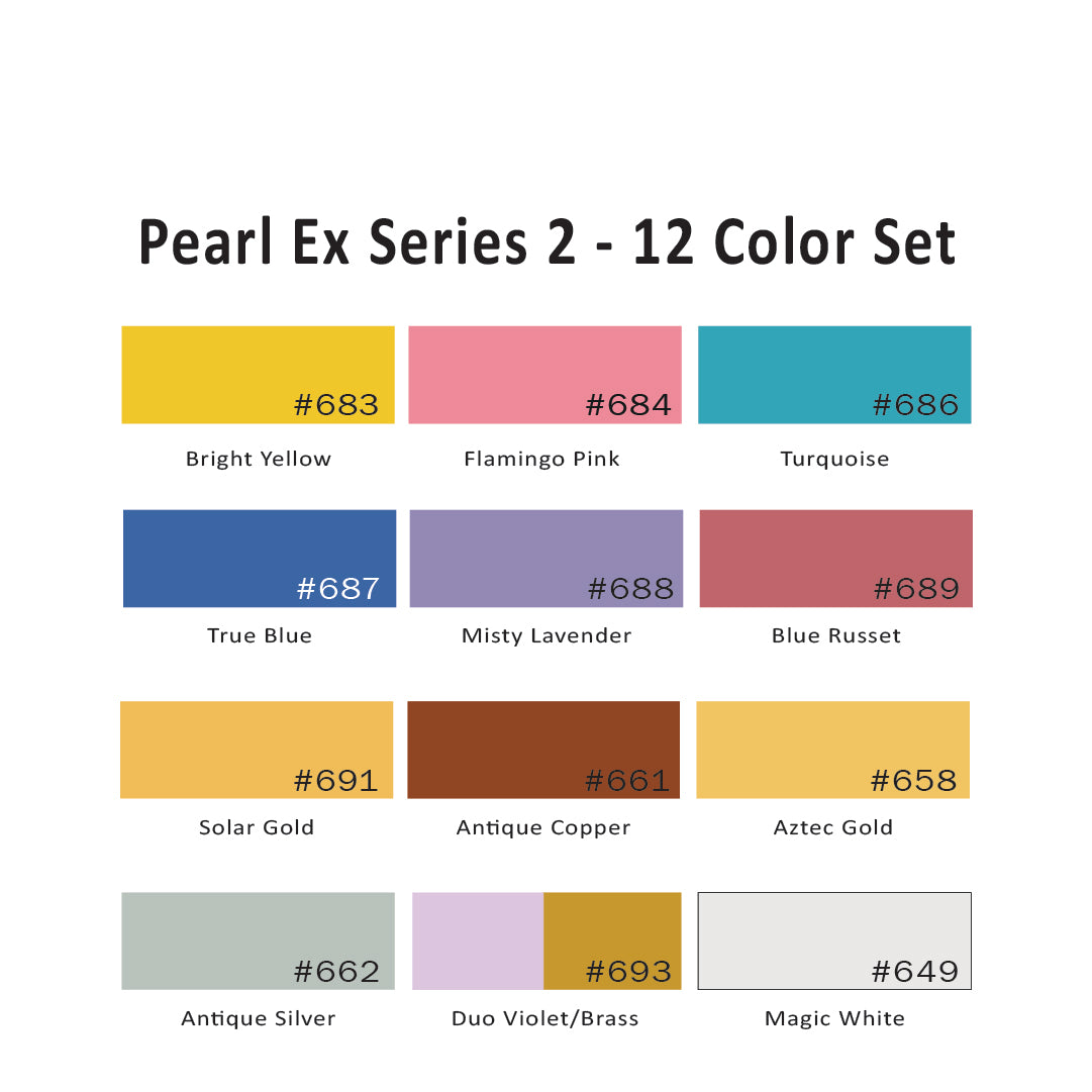 Pearl Ex Series 2 - 12 Color Set, 3 g