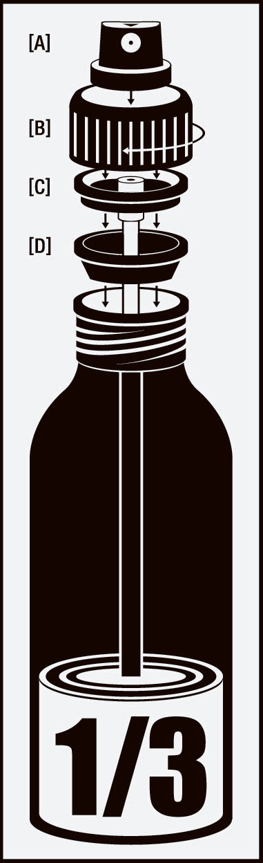 YouCAN Refillable Spray Can (Individual Parts)