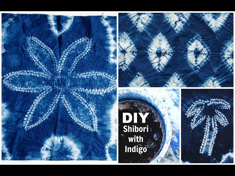 Shibori with Indigo Dye