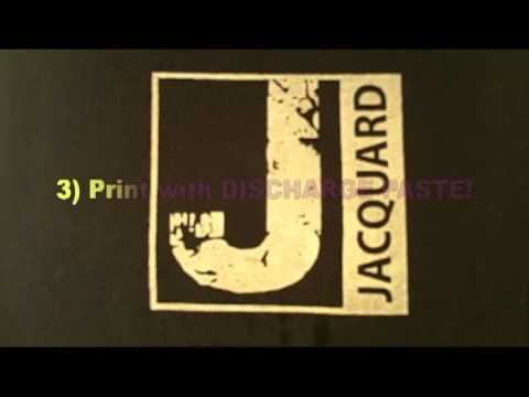 Printing Transparent Inks w/Discharge Additive