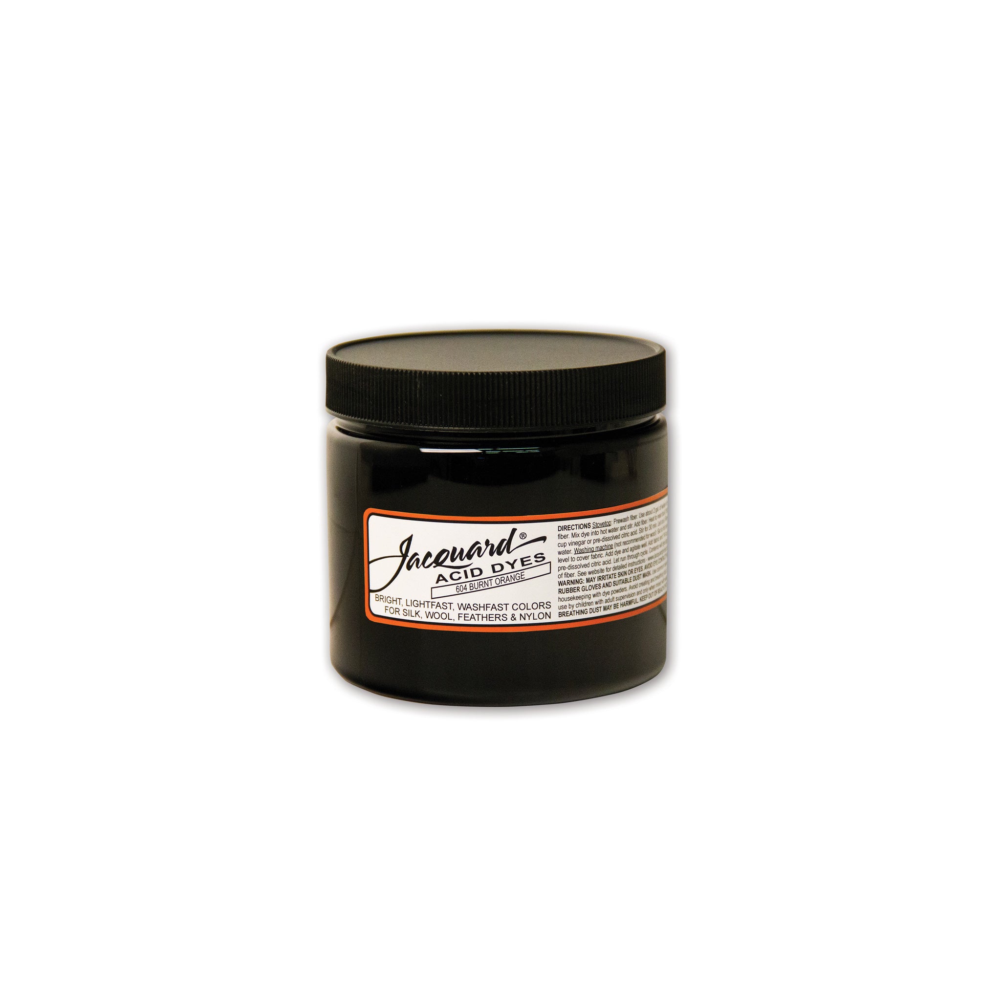 Jacquard Acid Dye - Jet Black - 8 Oz Net Wt - Acid Dye for Wool - Silk -  Feathers - and Nylons - Brilliant Colorfast and Highly Concentrated