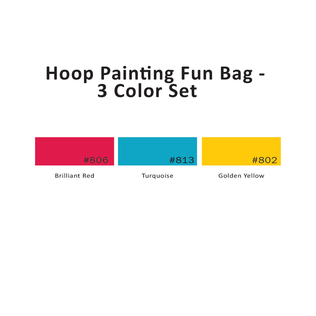 Hoop Painting Fun Bag - 3 Color Set, 1/2 Oz