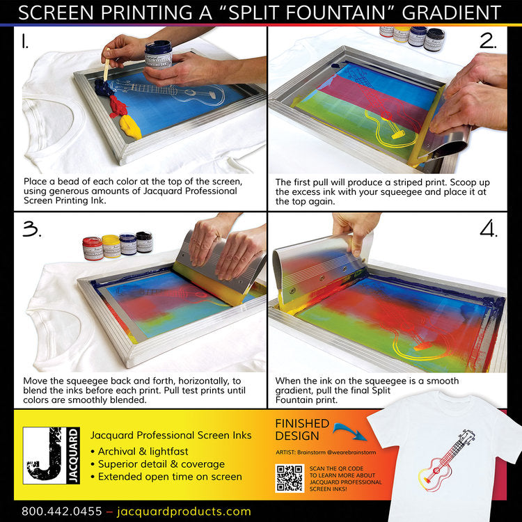 Inchiostro Per Serigrafia Jacquard Professionale - 118 Ml (4oz) Arancione, Base Acqua, Per Tessuti E Carta