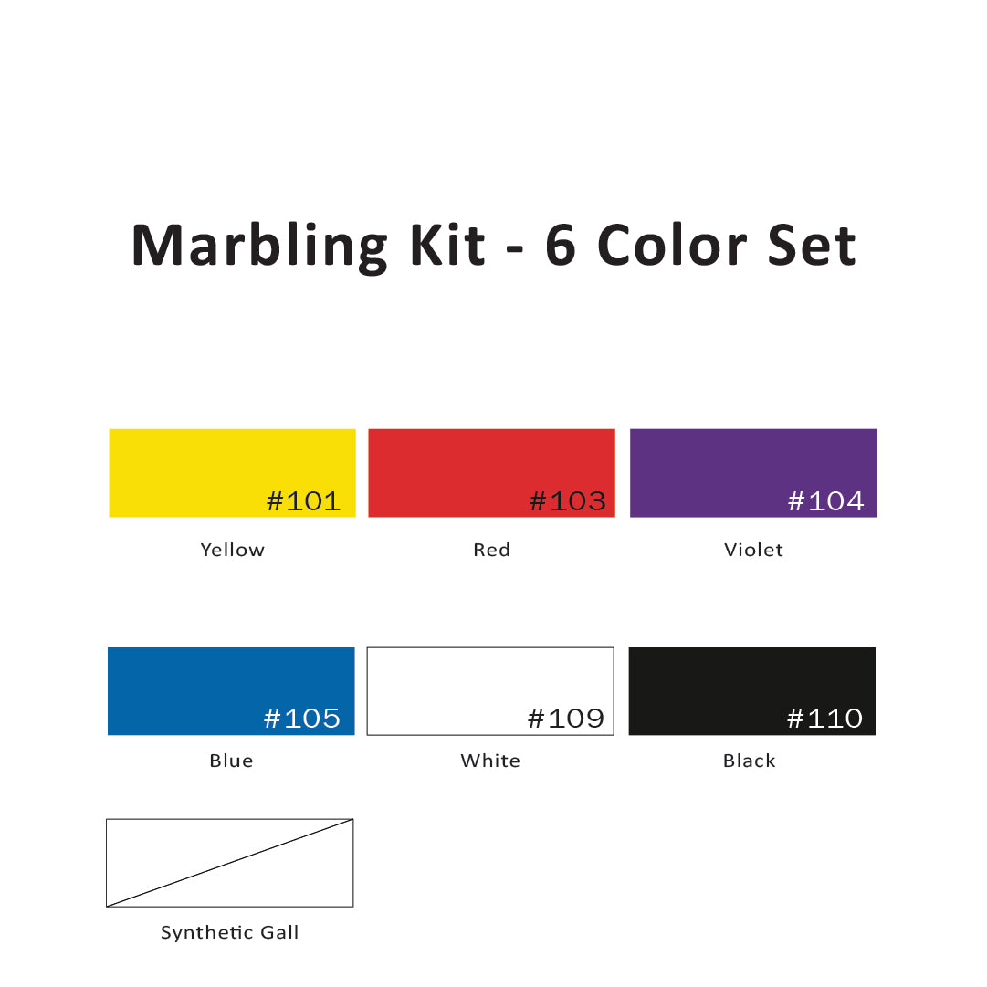 Marbling Kit - 6 Color Set, .5 Oz