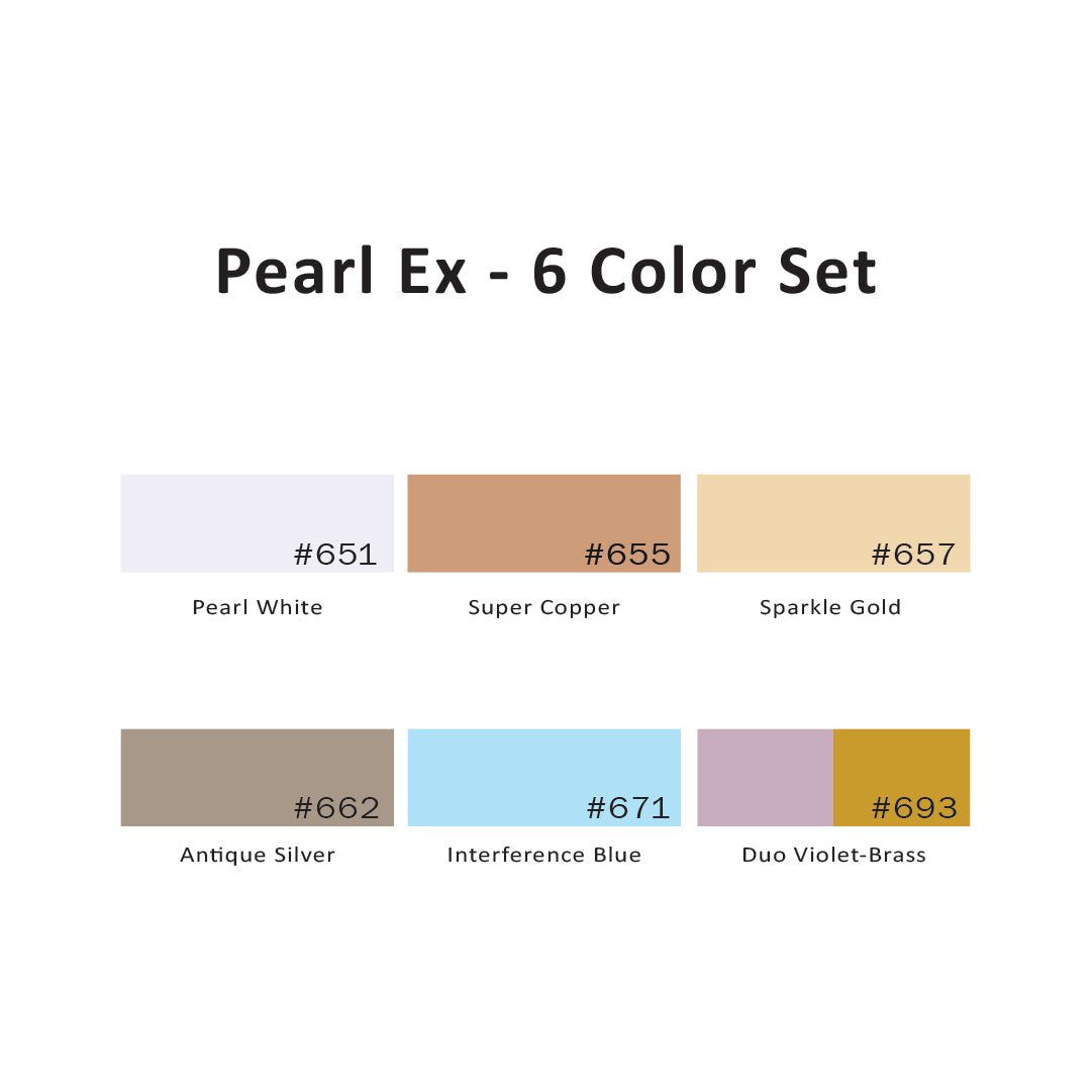 Pearl Ex - 6 Color Set, .75 Oz