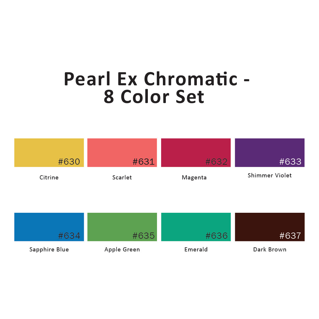 Pearl Ex Chromatic - 8 Color Set, .5 Oz