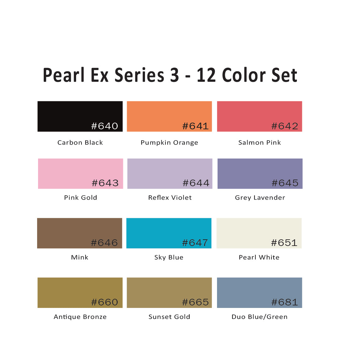 Pearl Ex Series 3 - 12 Color Set, 3 g