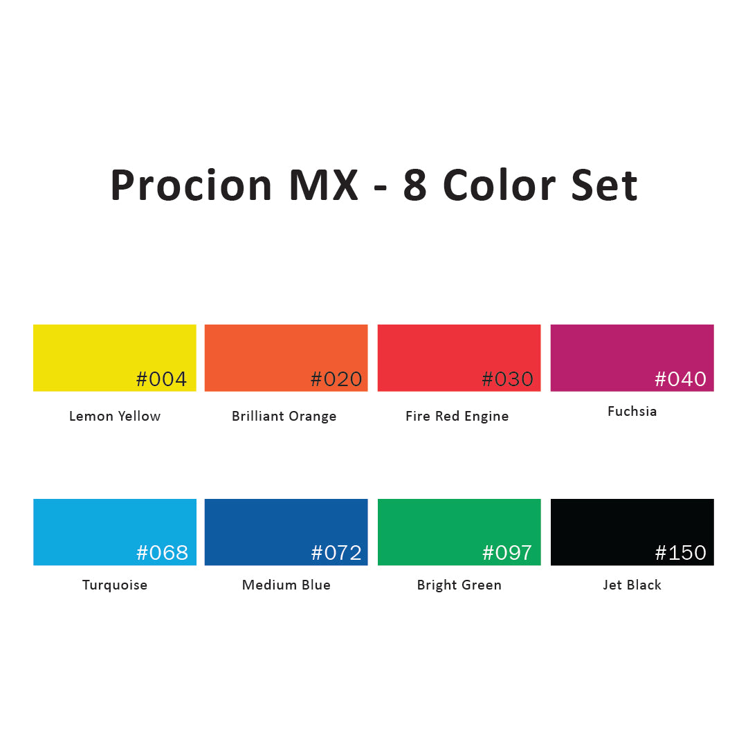 Procion MX - 8 Color Set, 8 Oz