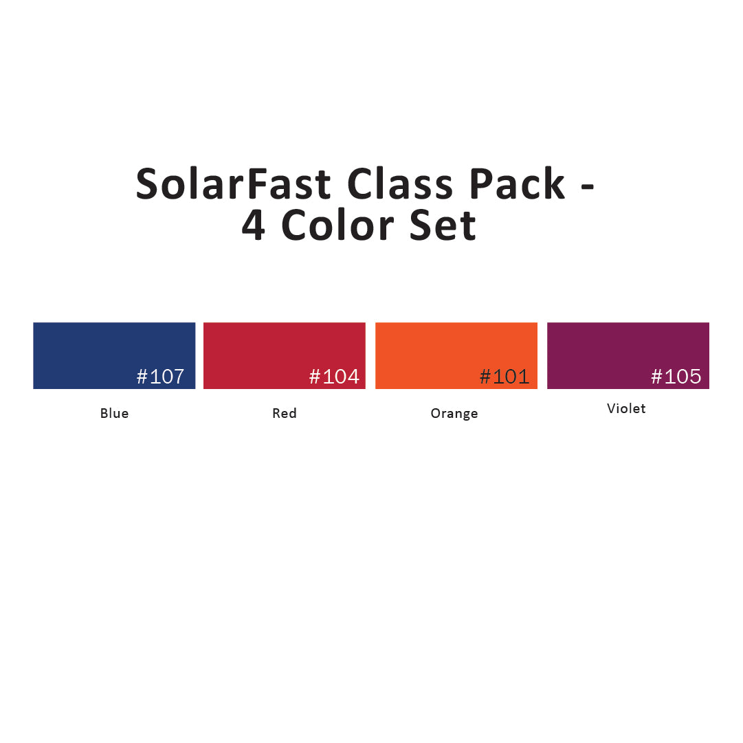 SolarFast Class Pack - 4 Color Set, 8 Oz