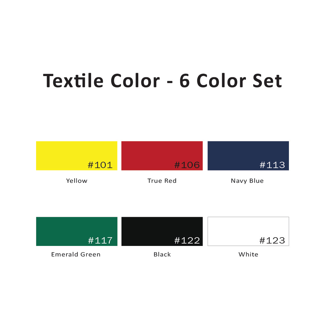 Textile Color - 6 Color Set, 8 Oz