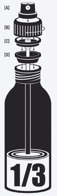 YouCAN Refillable Spray Can (Individual Parts)