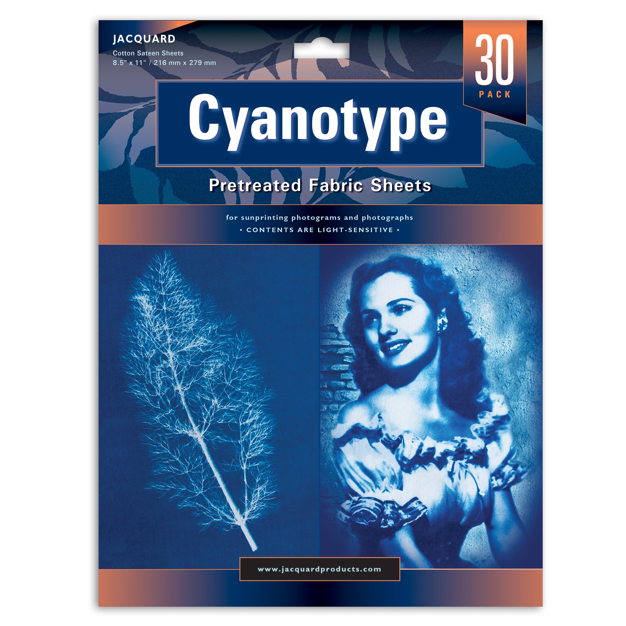 Cyanotype Fabric Sheets - 30 pack