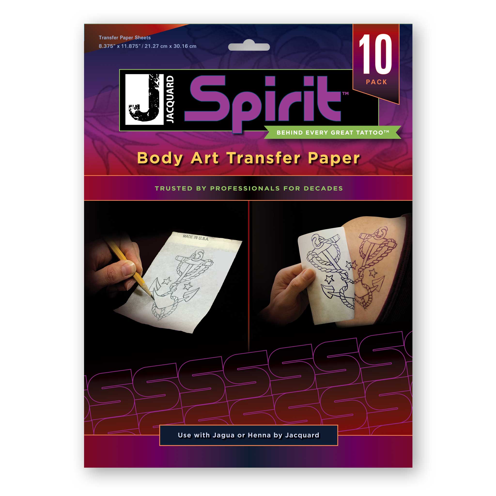 Body Art Transfer Paper (10-Pack)